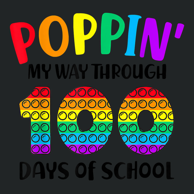 Poppin My Way Through 100 Days Of School Kids 100th Day Pop T Shirt Duffel Bag | Artistshot