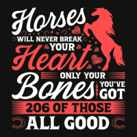 Horses Will Never Break Your Heart Scorecard Crop Tee | Artistshot