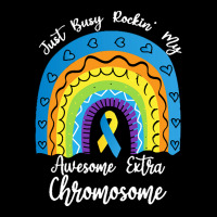 Rainbow Down Syndrome Funny For Kid T  Shirt Just Busy Rockin' My Awes Pocket T-shirt | Artistshot