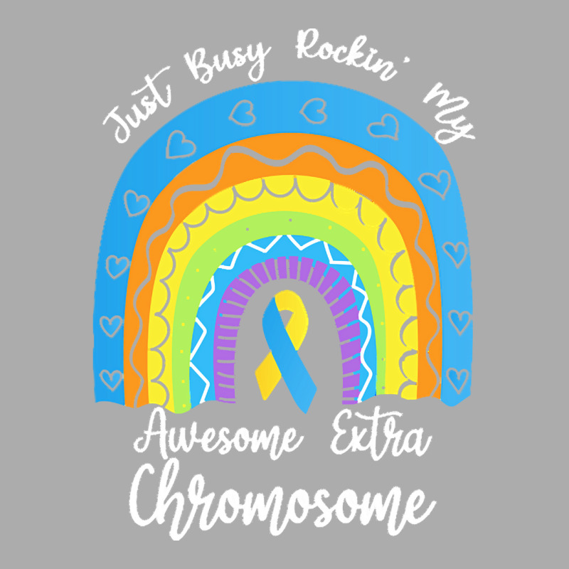 Rainbow Down Syndrome Funny For Kid T  Shirt Just Busy Rockin' My Awes Men's T-shirt Pajama Set | Artistshot