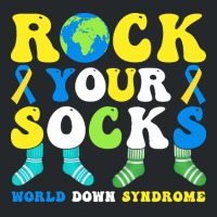 Rock Your Socks World Down Syndrome Day T  Shirt Rock Your Socks World Crewneck Sweatshirt | Artistshot