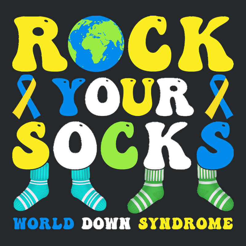 Rock Your Socks World Down Syndrome Day T  Shirt Rock Your Socks World Crewneck Sweatshirt | Artistshot