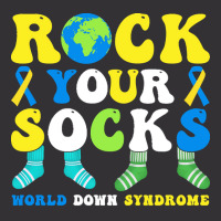 Rock Your Socks World Down Syndrome Day T  Shirt Rock Your Socks World Vintage Short | Artistshot