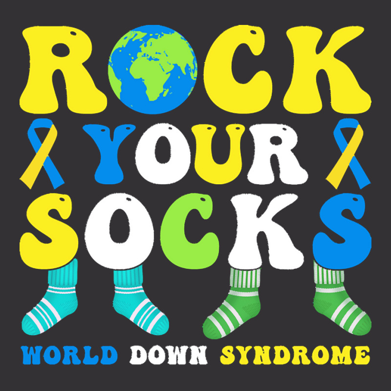 Rock Your Socks World Down Syndrome Day T  Shirt Rock Your Socks World Vintage Hoodie And Short Set | Artistshot