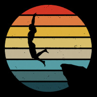 Scuba Diving T  Shirt Cliff Diving Silhouette On A Distressed Retro Su Pocket T-shirt | Artistshot