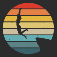 Scuba Diving T  Shirt Cliff Diving Silhouette On A Distressed Retro Su Exclusive T-shirt | Artistshot