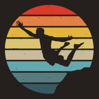 Scuba Diving T  Shirt Cliff Diving Silhouette On A Distressed Retro Su Tank Top | Artistshot