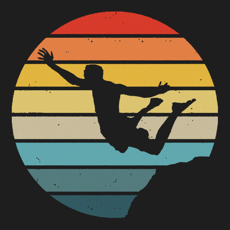 Scuba Diving T  Shirt Cliff Diving Silhouette On A Distressed Retro Su Classic T-shirt | Artistshot