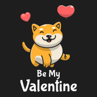 Shiba Inu Lovers T  Shirt Cute Shiba Inu Dog With Red Heart Be My Vale Classic T-shirt | Artistshot