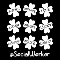 Social Worker St Patricks Day T  Shirt Shamrock Inspire Love Lucky Soc Pocket T-shirt | Artistshot