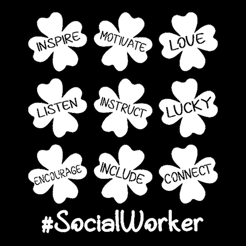 Social Worker St Patricks Day T  Shirt Shamrock Inspire Love Lucky Soc Pocket T-shirt | Artistshot