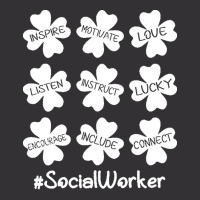 Social Worker St Patricks Day T  Shirt Shamrock Inspire Love Lucky Soc Vintage Short | Artistshot