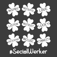 Social Worker St Patricks Day T  Shirt Shamrock Inspire Love Lucky Soc Men's Polo Shirt | Artistshot