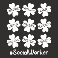 Social Worker St Patricks Day T  Shirt Shamrock Inspire Love Lucky Soc Champion Hoodie | Artistshot