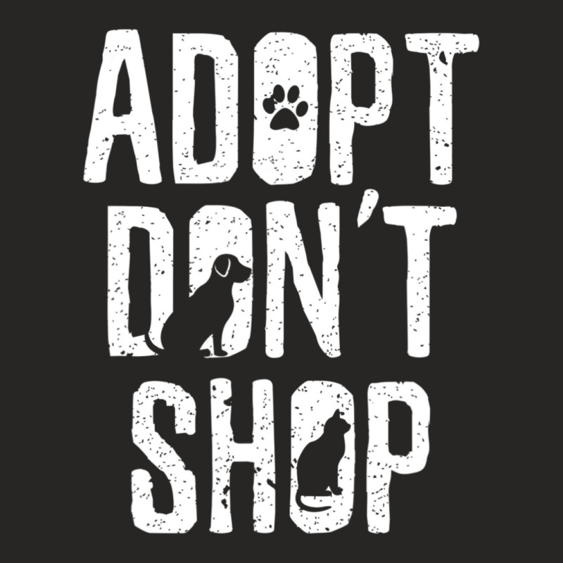 Limited Edition Adobt Dont Shop I Rescue Animals Live Love Adopt Dog Ladies Fitted T-Shirt by michaelyounger19 | Artistshot