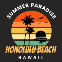 Summer Paradise Honolulu Beach Classic Ladies Fitted T-shirt | Artistshot