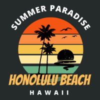 Summer Paradise Honolulu Beach Classic Women's Triblend Scoop T-shirt | Artistshot