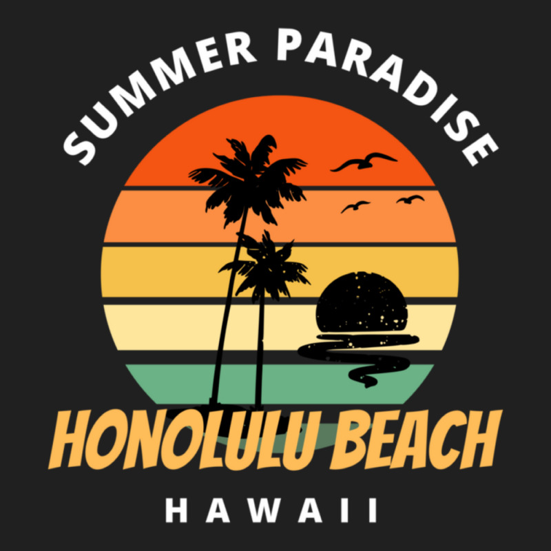 Summer Paradise Honolulu Beach Classic Ladies Polo Shirt by apolitery | Artistshot