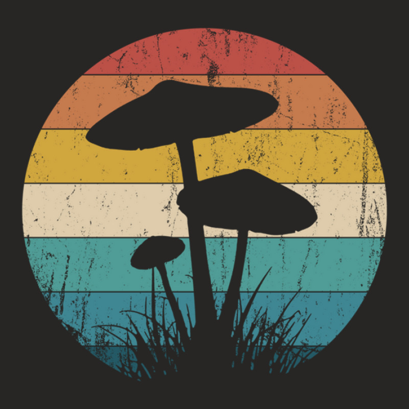 Retro Psychedelic Mushroom Shrooms Forager Magic Mycology Ladies Fitted T-Shirt by JasonJoplin | Artistshot