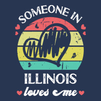 Someone In Illinois Loves Me T  Shirt Someone In Illinois Loves Me Fun Men Denim Jacket | Artistshot