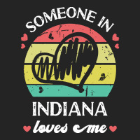 Someone In Indiana Loves Me T  Shirt Someone In Indiana Loves Me Funny 3/4 Sleeve Shirt | Artistshot