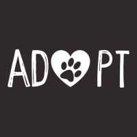 Limited Edition Adop Dog Or Cat Pet Rescue Animal Shelter Adoption Racerback Tank | Artistshot