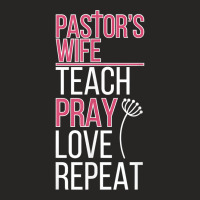 Pastor's Wife Teach Pray Love Pastor Wife Of A Pastor T Shirt Ladies Fitted T-shirt | Artistshot