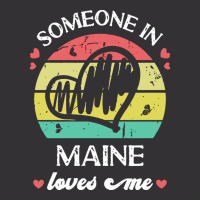 Someone In Maine Loves Me T  Shirt Someone In Maine Loves Me Funny Fam Vintage Short | Artistshot