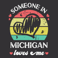 Someone In Michigan Loves Me T  Shirt Someone In Michigan Loves Me Fun Vintage Short | Artistshot