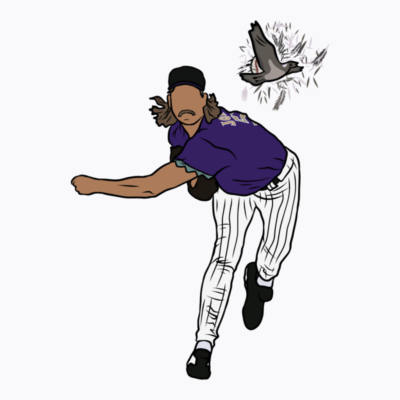 Randy Johnson Hits The Bird T-Shirt by alhajiyavanic | Artistshot