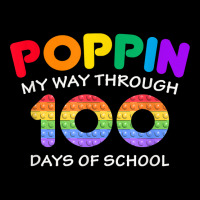 Poppin My Way Through 100 Days Pop It 100th Day Of School T Shirt V-neck Tee | Artistshot