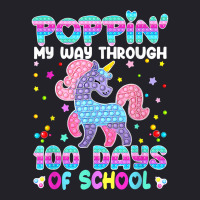 Poppin' My Way Through 100 Days Of School Unicorn Pop It T Shirt Unisex Sherpa-lined Denim Jacket | Artistshot