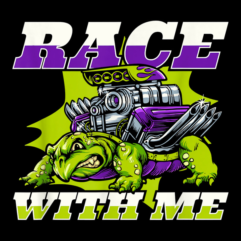 Race With Me Alligator Snapping Red Eared Slider Turtle T Shirt V-neck Tee | Artistshot