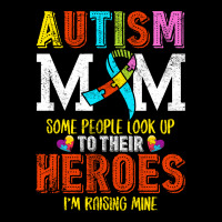 Autism Mom Some People Look Up To Their Heroes For Dark Fleece Short | Artistshot