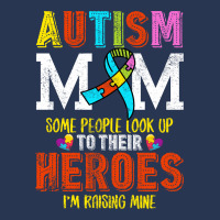 Autism Mom Some People Look Up To Their Heroes For Dark Men Denim Jacket | Artistshot