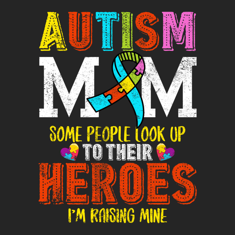 Autism Mom Some People Look Up To Their Heroes For Dark Unisex Hoodie by autlu2024 | Artistshot