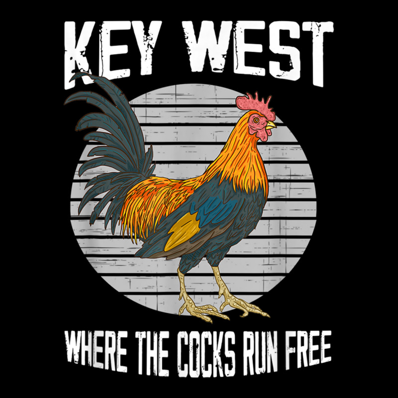 Key West Florida Where The Cocks Run Free T Shirt Adjustable Cap by matheeishilo | Artistshot