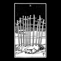 Ten Of Swords   X Of Swords   Tarot Card   Major Arcana   Fortune Tell Legging | Artistshot