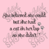 She Believed She Could But She Had A Cat On Her Lap So She Didn't Landscape Canvas Print | Artistshot