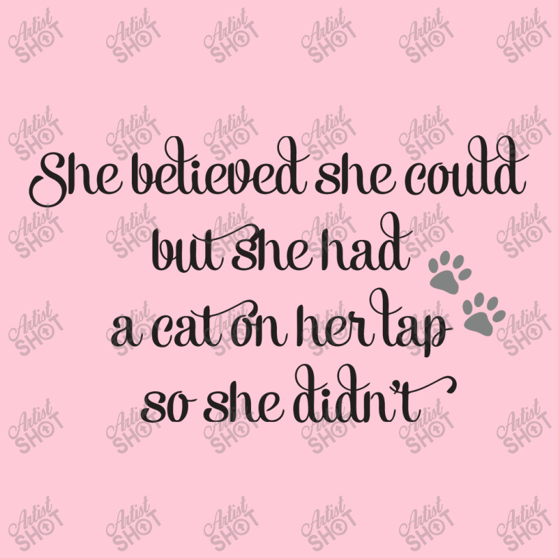 She Believed She Could But She Had A Cat On Her Lap So She Didn't Landscape Canvas Print | Artistshot