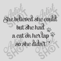 She Believed She Could But She Had A Cat On Her Lap So She Didn't Men's Polo Shirt | Artistshot