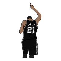 Tim Duncan Pointing Up 3/4 Sleeve Shirt | Artistshot