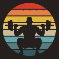 Squat T  Shirt Squat Silhouette On A Distressed Retro Sunset Print T Tank Top | Artistshot