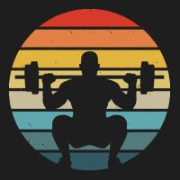 Squat T  Shirt Squat Silhouette On A Distressed Retro Sunset Print T Classic T-shirt | Artistshot