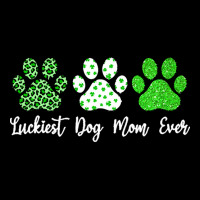 St Paddys Paw Dog Leopard Shenanigans T  Shirt Luckiest Dog Mom Ever S Pocket T-shirt | Artistshot