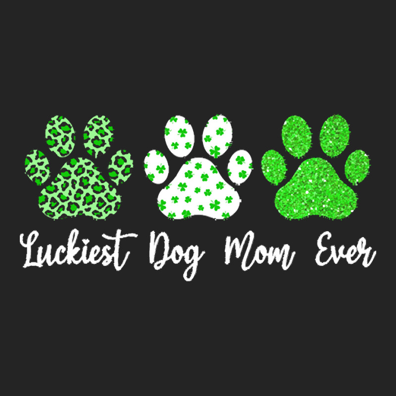 St Paddys Paw Dog Leopard Shenanigans T  Shirt Luckiest Dog Mom Ever S 3/4 Sleeve Shirt | Artistshot