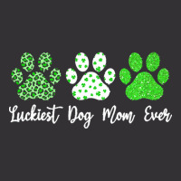 St Paddys Paw Dog Leopard Shenanigans T  Shirt Luckiest Dog Mom Ever S Vintage Hoodie | Artistshot