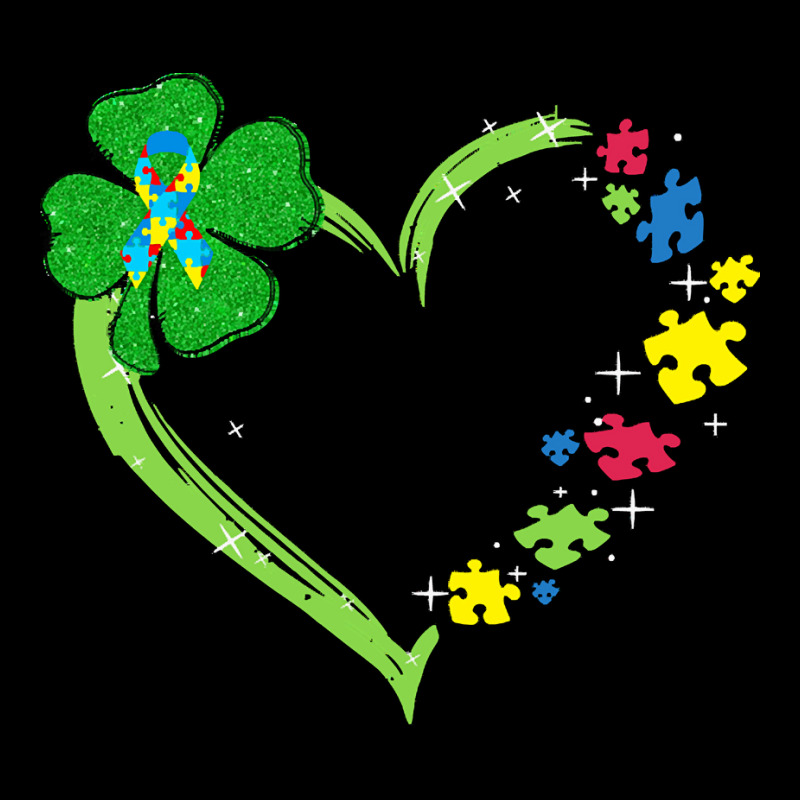 St Patricks Day Autism Awareness Heart T  Shirt Funny Autism St Patric Pocket T-shirt | Artistshot