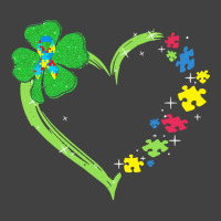 St Patricks Day Autism Awareness Heart T  Shirt Funny Autism St Patric Vintage T-shirt | Artistshot