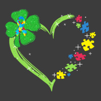 St Patricks Day Autism Awareness Heart T  Shirt Funny Autism St Patric Men's Polo Shirt | Artistshot